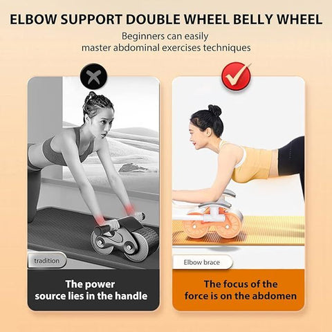 2-in-1 Abs Roller Wheel for Workouts