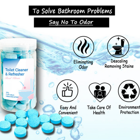 Scented Floor and Toilet Cleaning Tablets, 300 pcs - Citric Acid Formula