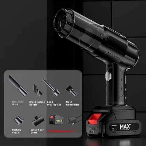 Handheld Vacuum Cleaner, 30000Pa, 25-30 Min Runtime, 12V/6000mA