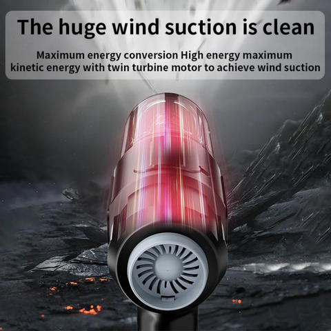 Handheld Vacuum Cleaner, 30000Pa, 25-30 Min Runtime, 12V/6000mA